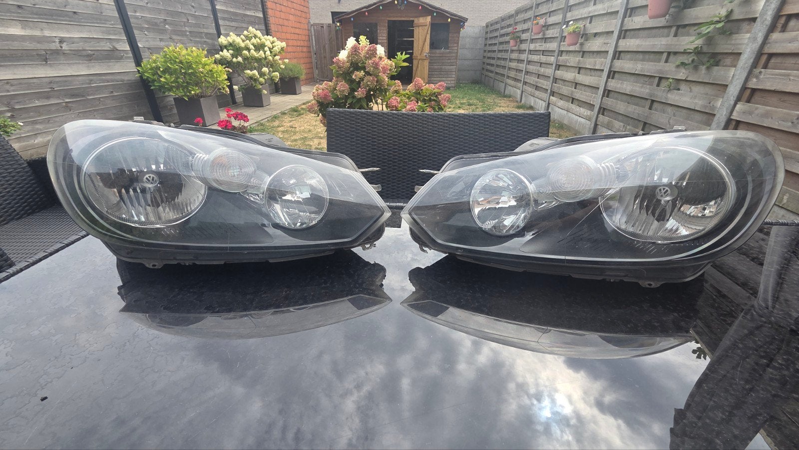 VW Golf 6 Koplamp Xenon (Omgebouwd) voor 2008 tem 2013 model, Auto-onderdelen, Ophalen, Gebruikt, Volkswagen