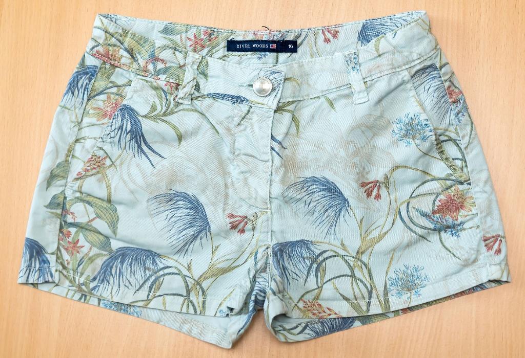 Short met bloemetjes River Woods, maat 10 jaar, Kinderen en Baby's, Kinderkleding | Maat 140, Broek, Gebruikt, River Woods, Meisje