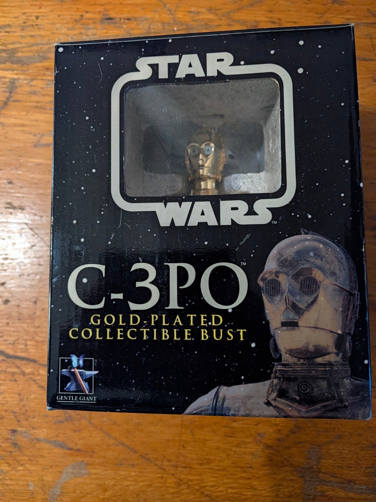 star Wars c3po gentle giant plaqué or, Collections, Enlèvement ou Envoi, Comme neuf, Statue ou Buste