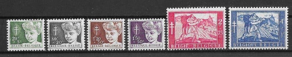 Belgische postzegels  -  955/960, Postzegels en Munten, Verzenden