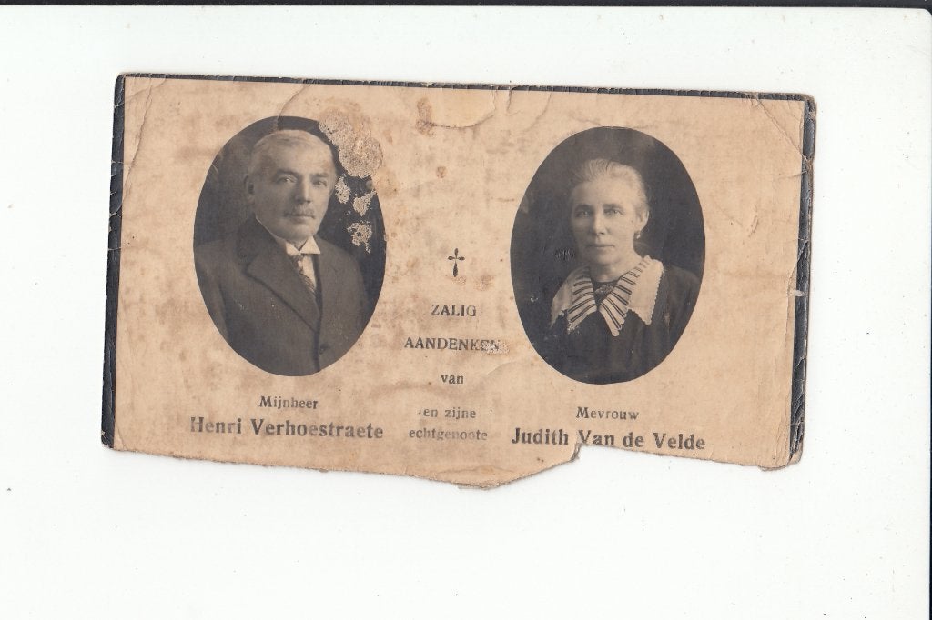 Slachtoffer WO II - gevechten Knesselare 1940, Collections, Images pieuses & Faire-part, Envoi, Image pieuse