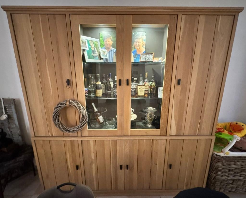 EETKAMERSET EIK, Huis en Inrichting, Complete eetkamers, Zo goed als nieuw, Ophalen
