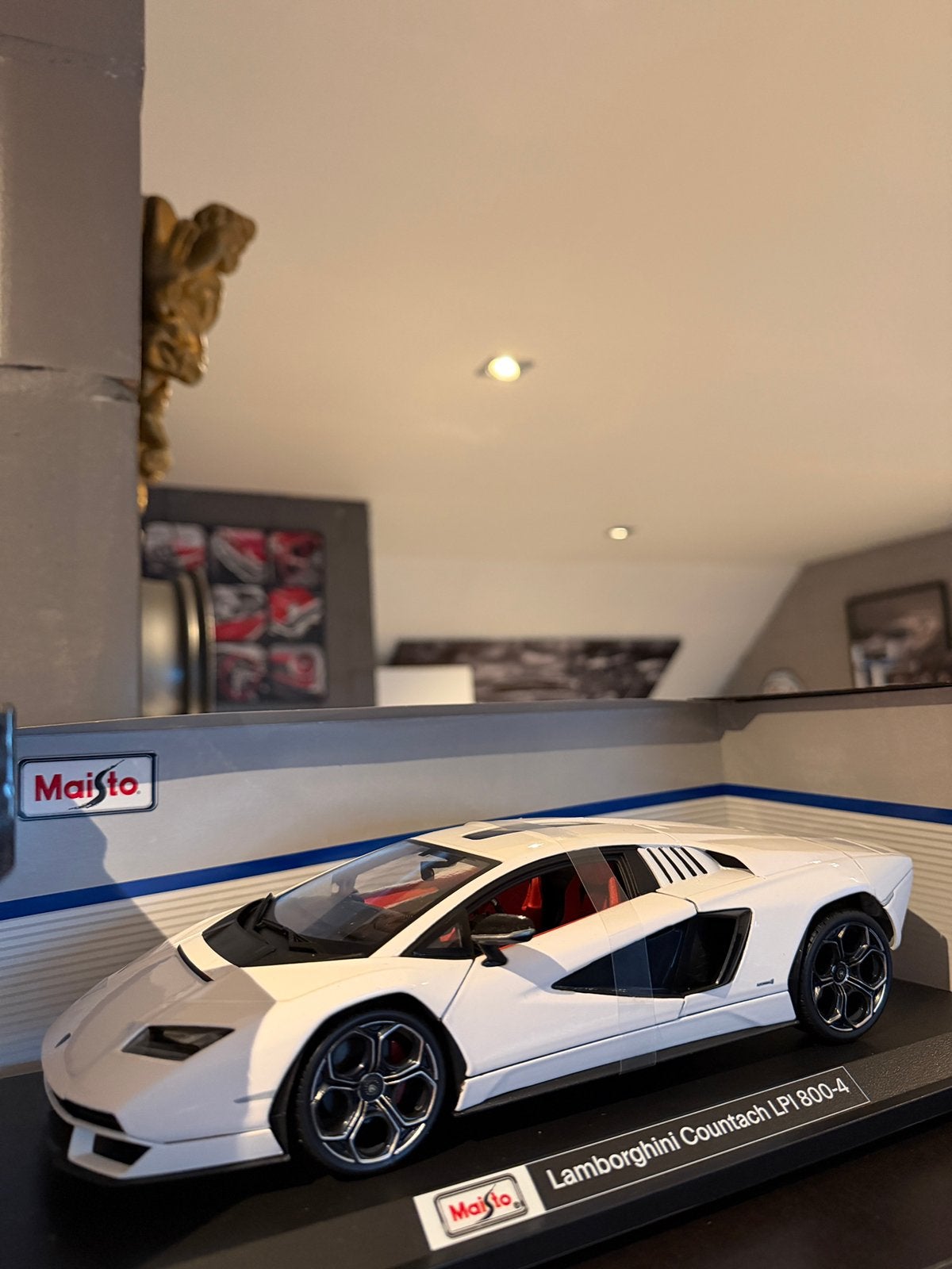 Lamborghini countach lpi 800, Ophalen of Verzenden, Zo goed als nieuw, Maisto