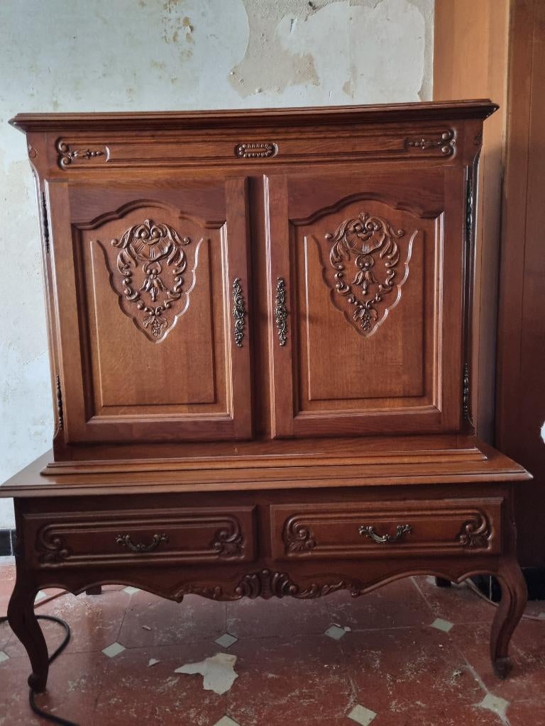 armoire flamande classique - également belle à peindre, Enlèvement, Utilisé