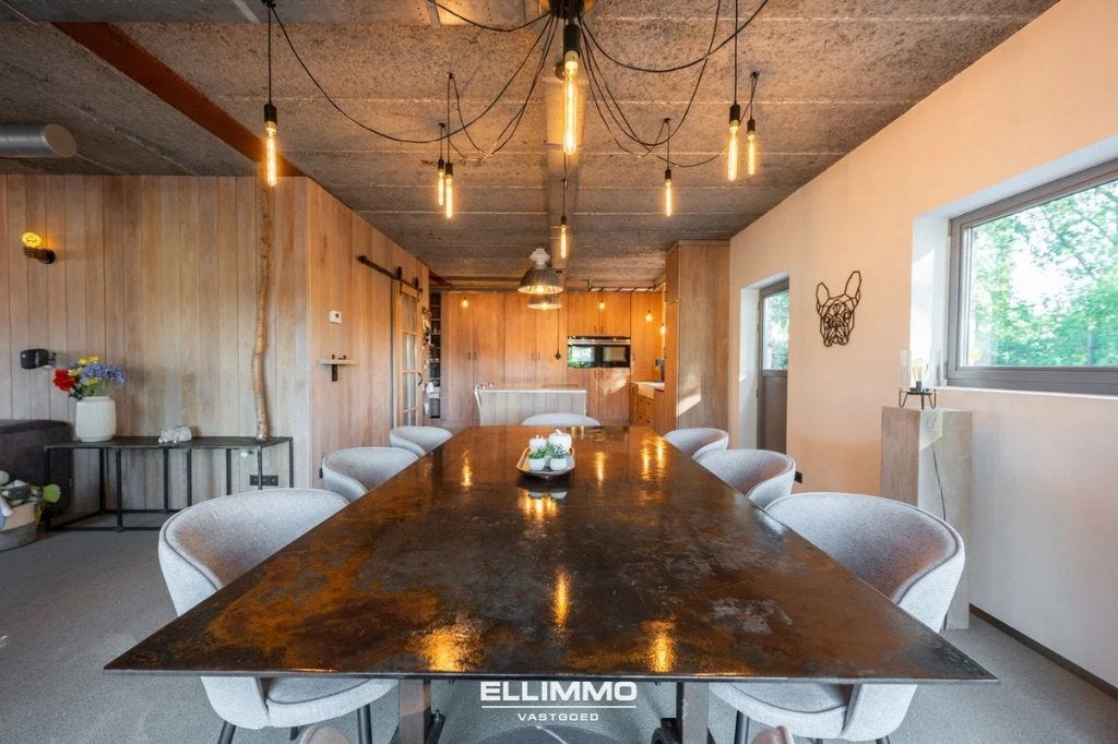 Table design acier industriel 250cm + roues pivotantes Tente, Neuf, Industrieel Industrial Industriële Loft Uniek Design high-end