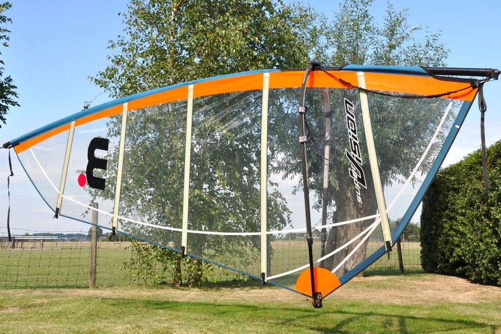 Kit Mistral Vision de 5,7 m2 (voile, mât, bôme, base de mât), Sports nautiques & Bateaux, Planche à voile, Mistral, Réglable, Ensemble complet