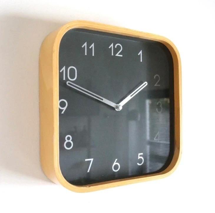 Vintage Ikea clock Piro Johanna Jelinek - Birch Bentwood, Ophalen of Verzenden, Gebruikt, Analoog