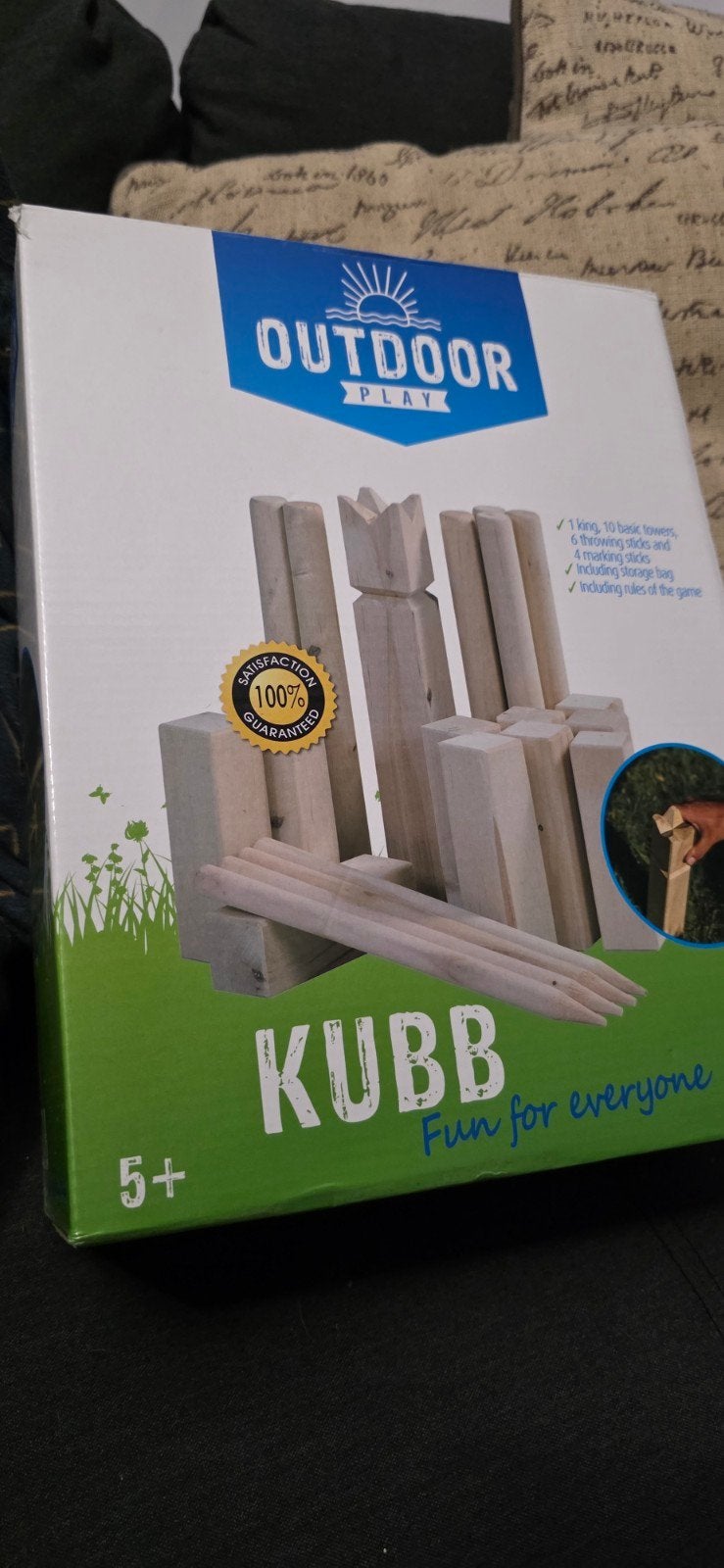 Kubb spel nieuw, Ophalen