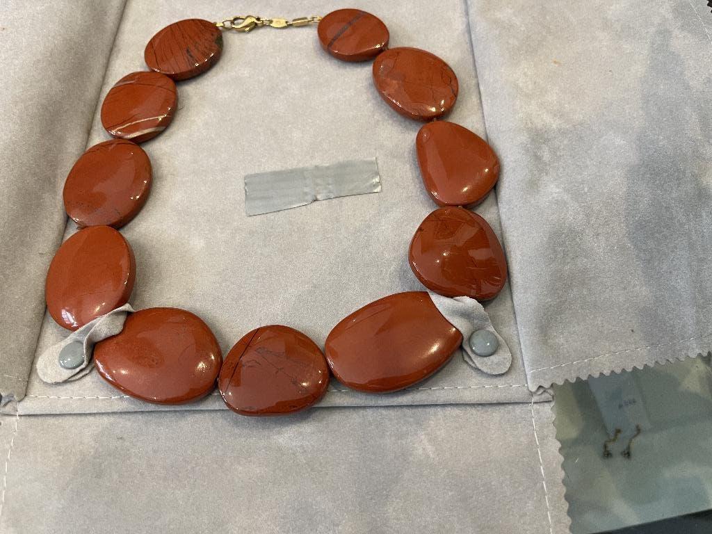 Juwelen, Ophalen, Zo goed als nieuw, Oranje, Steen of Mineraal