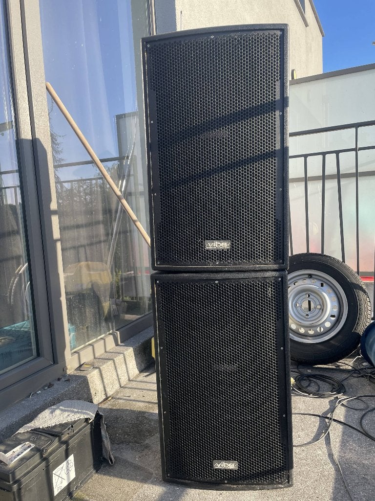 2 Enceintes jb Systems VIBE-12 MK2, Enlèvement, Utilisé, 150 watts ou plus, Haut-parleur central