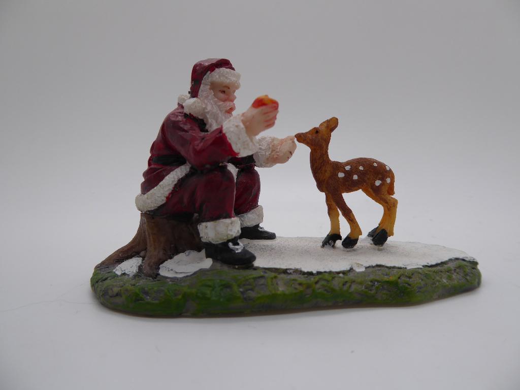 Luville Article Père Noël et jeune cerf 604025, Divers, Noël, Comme neuf, Enlèvement ou Envoi