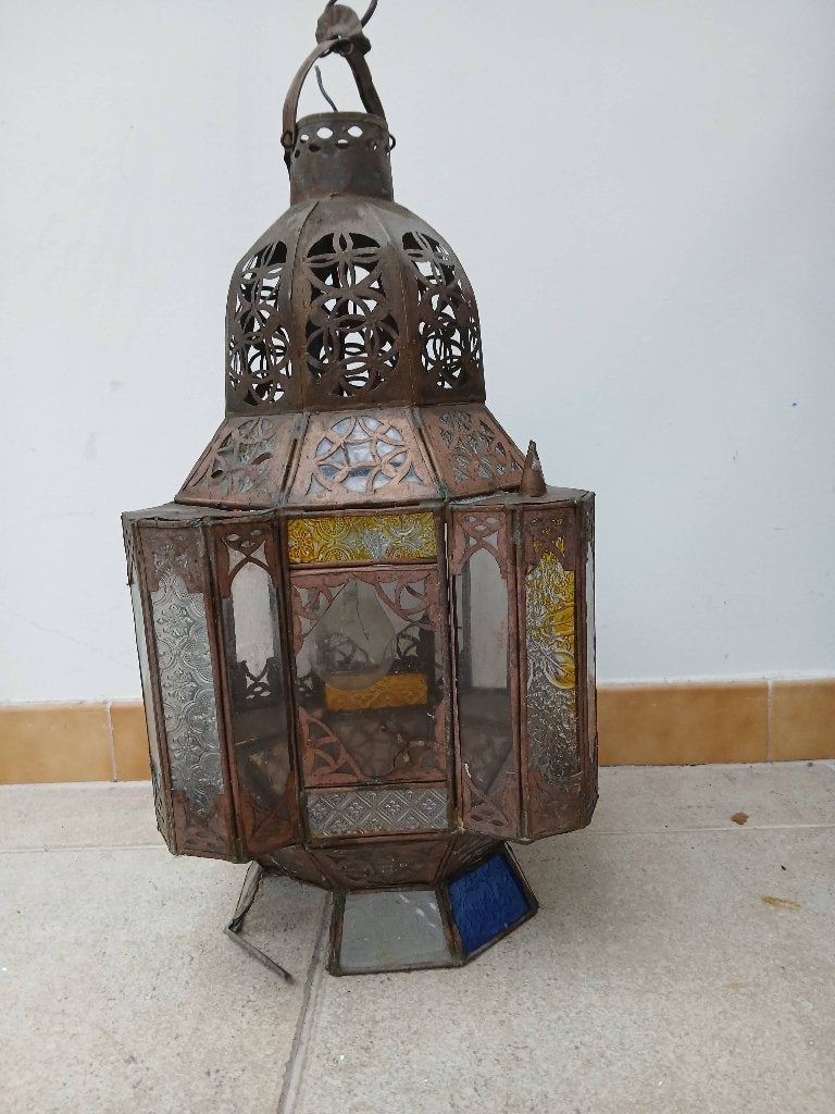 Vintage lantaarn in Marokkaanse stijl, Antiek en Kunst, Ophalen