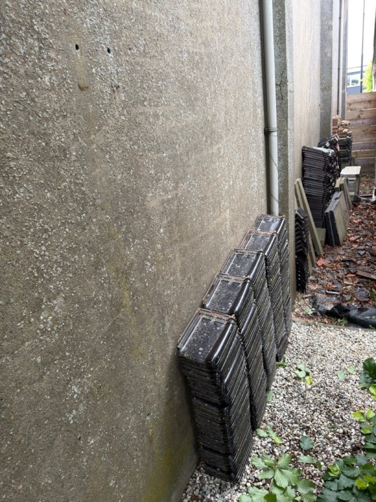 Dakpannen Pottelberg Tuile du Nord 993, Ophalen, Gebruikt, Steen of Klei, Zwart