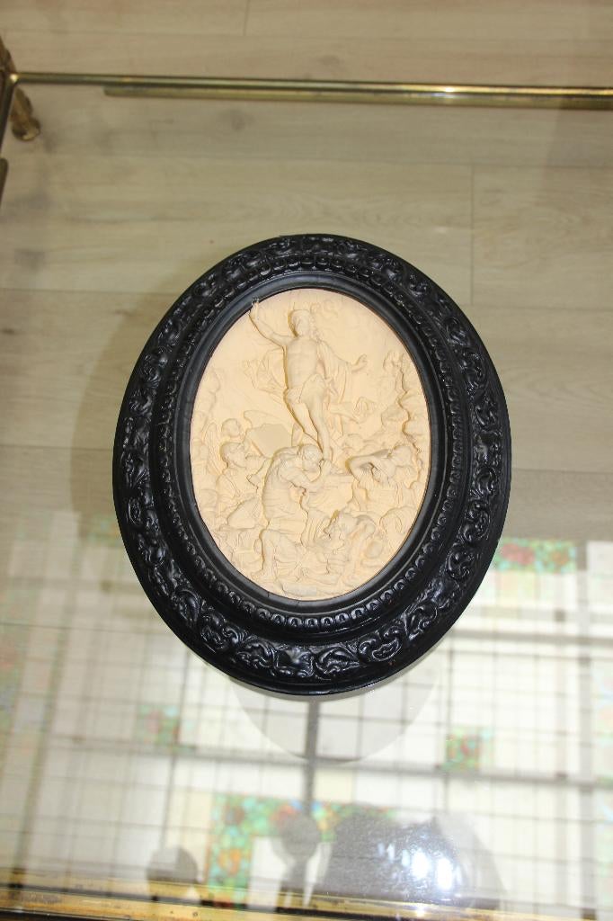 Médaillon ancien en relief A. Masson (1856), Enlèvement, Comme neuf, Autres types, Christianisme | Catholique