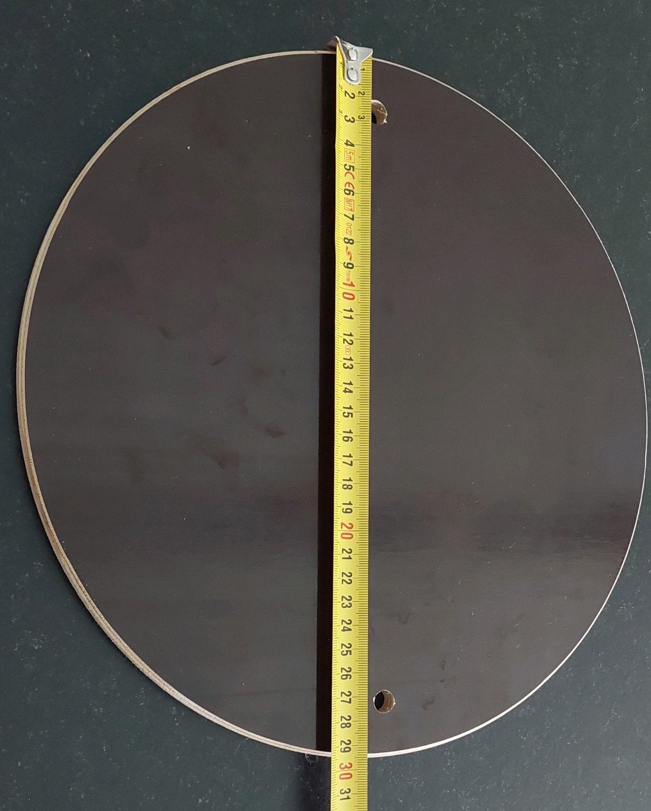 Draaibat betonplex met gaten dia 29,5cm, Ophalen
