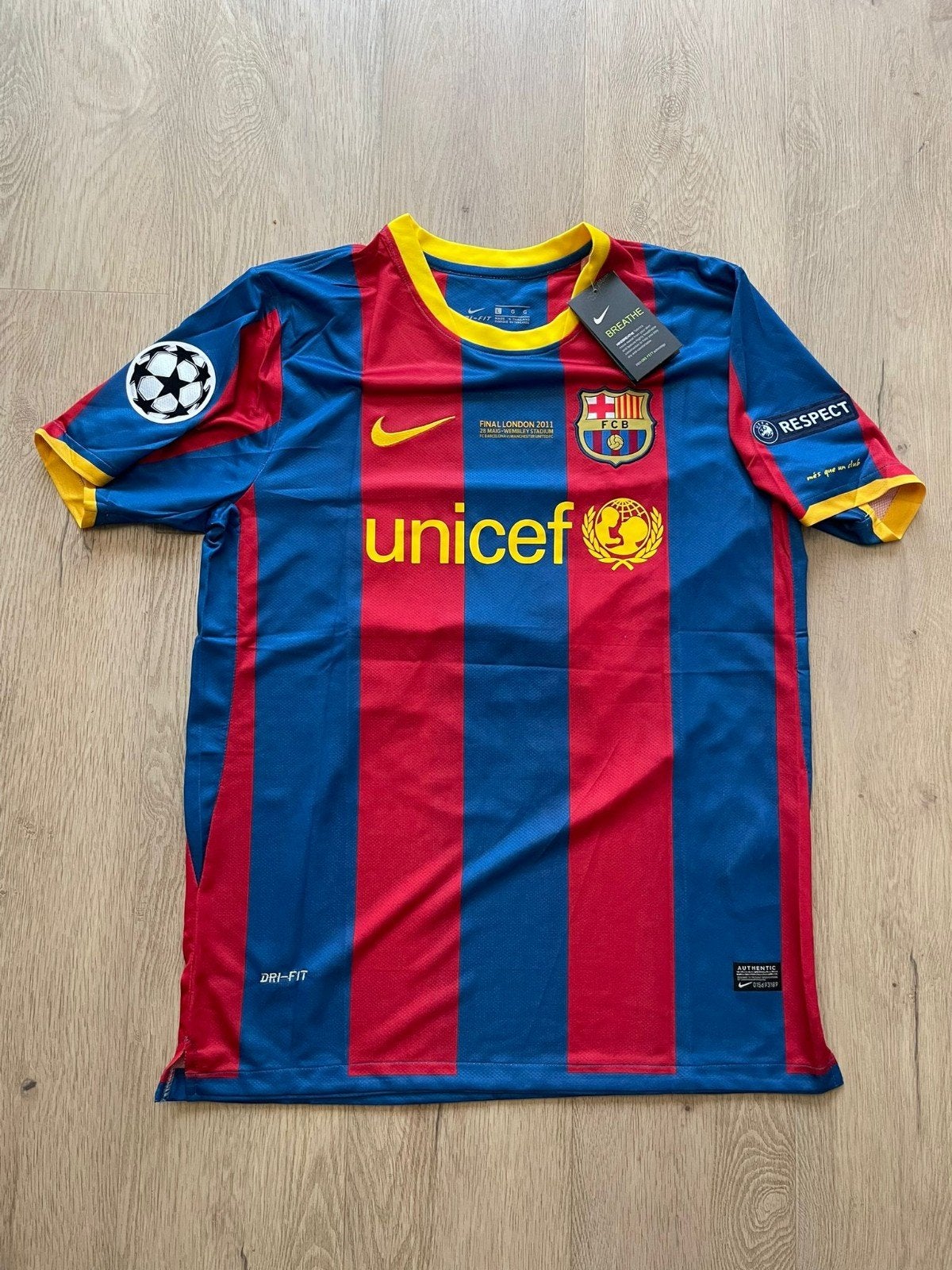 Lionel Messi – FC Barcelona – Champions League Finale 2011, Taille L, Enlèvement ou Envoi, Maillot