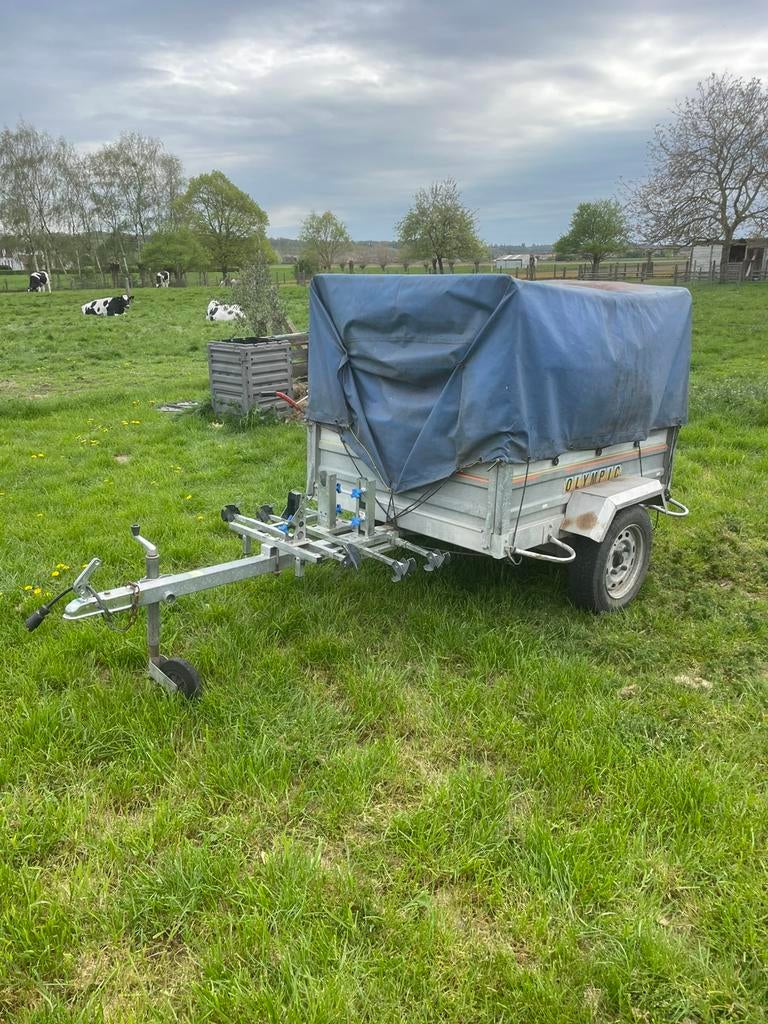 Aanhangwagen Alluminium, Autos : Divers, Remorques, Comme neuf, Enlèvement
