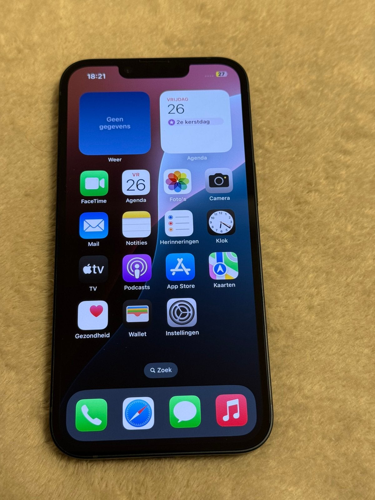 Iphone 14 black 128 GB - nieuw - met extra’s, 128 GB, Zwart, Nieuw, Ophalen of Verzenden