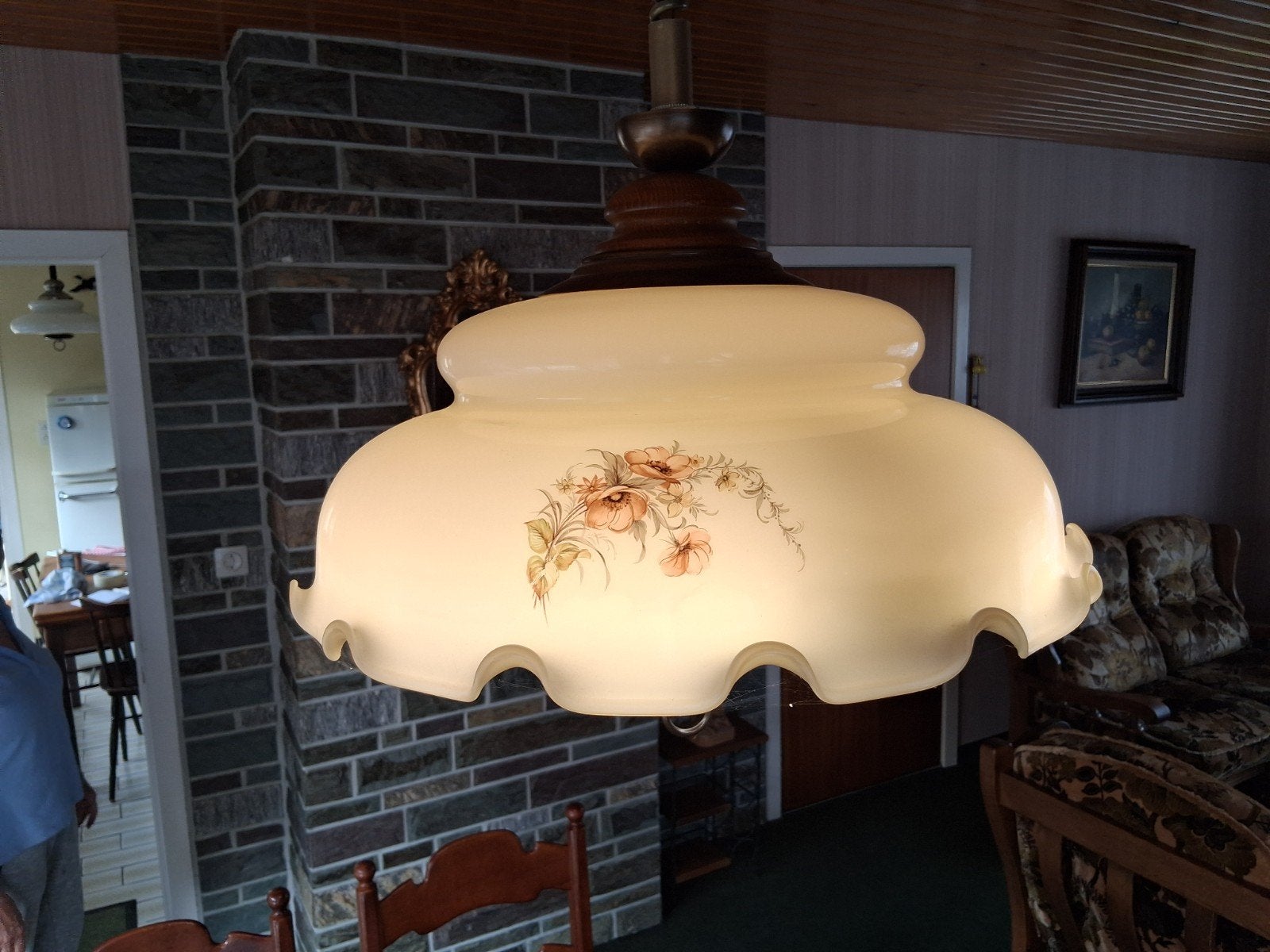 glazen lamp, Ophalen