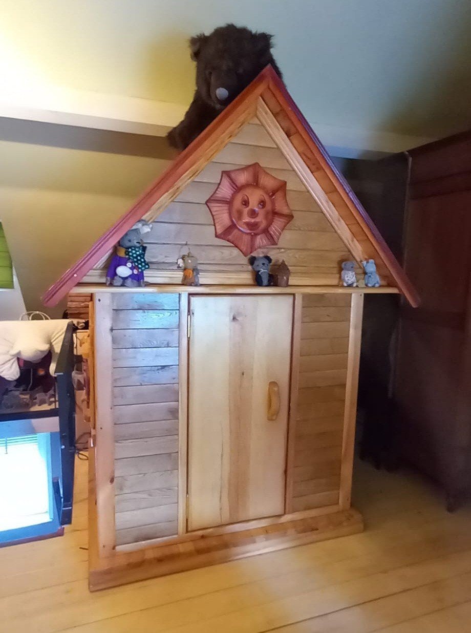Cabane en bois massif haute qualité, Enfants & Bébés, Enlèvement, Comme neuf, Bois