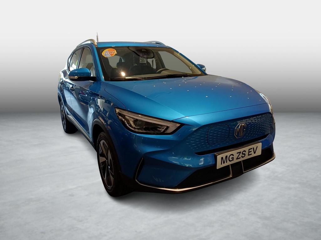 MG ZS-EV Long Range 72 kWh Comfort (11kW OBC) MG ZS-EV Long, Auto's, MG, Stof, Gebruikt, Zwart, Elektrische buitenspiegels