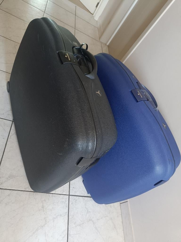 Set 2 Samsonite Koffers, Handtassen en Accessoires, Koffers, Gebruikt, Hard kunststof, 70 cm of meer, 55 cm of meer, Slot, Uitschuifbare handgreep
