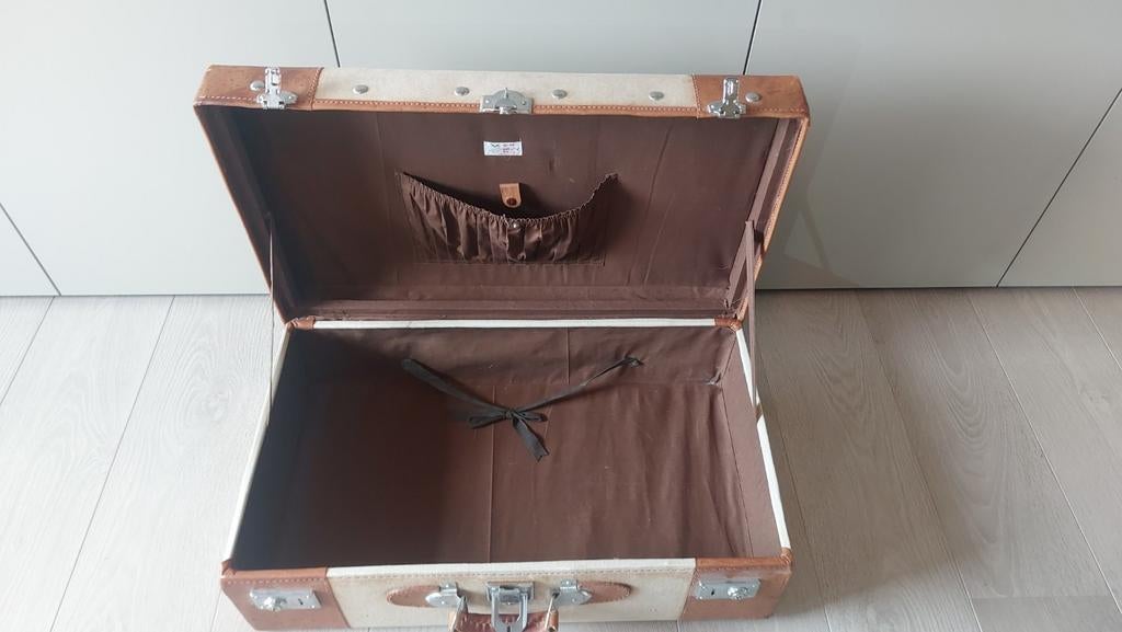 Valise de voyage vintage 68x40x24cm, Enlèvement