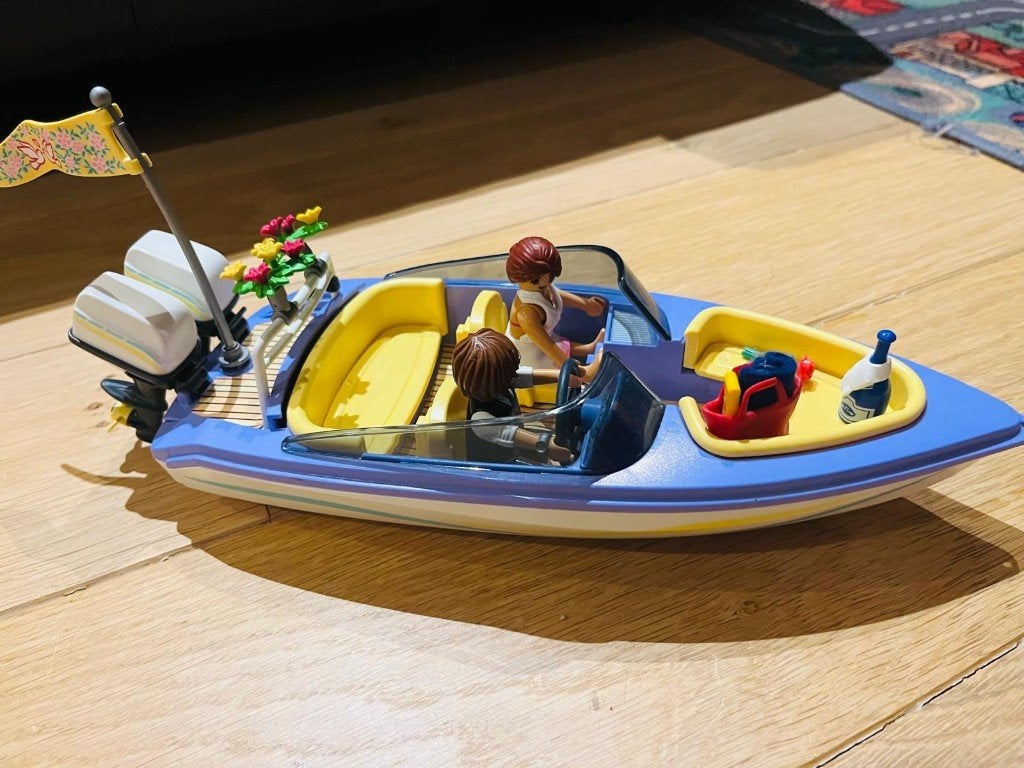 Playmobil waterpret: zwembad en speedboot, Kinderen en Baby's, Ophalen, Complete set, Voertuig, Family fun