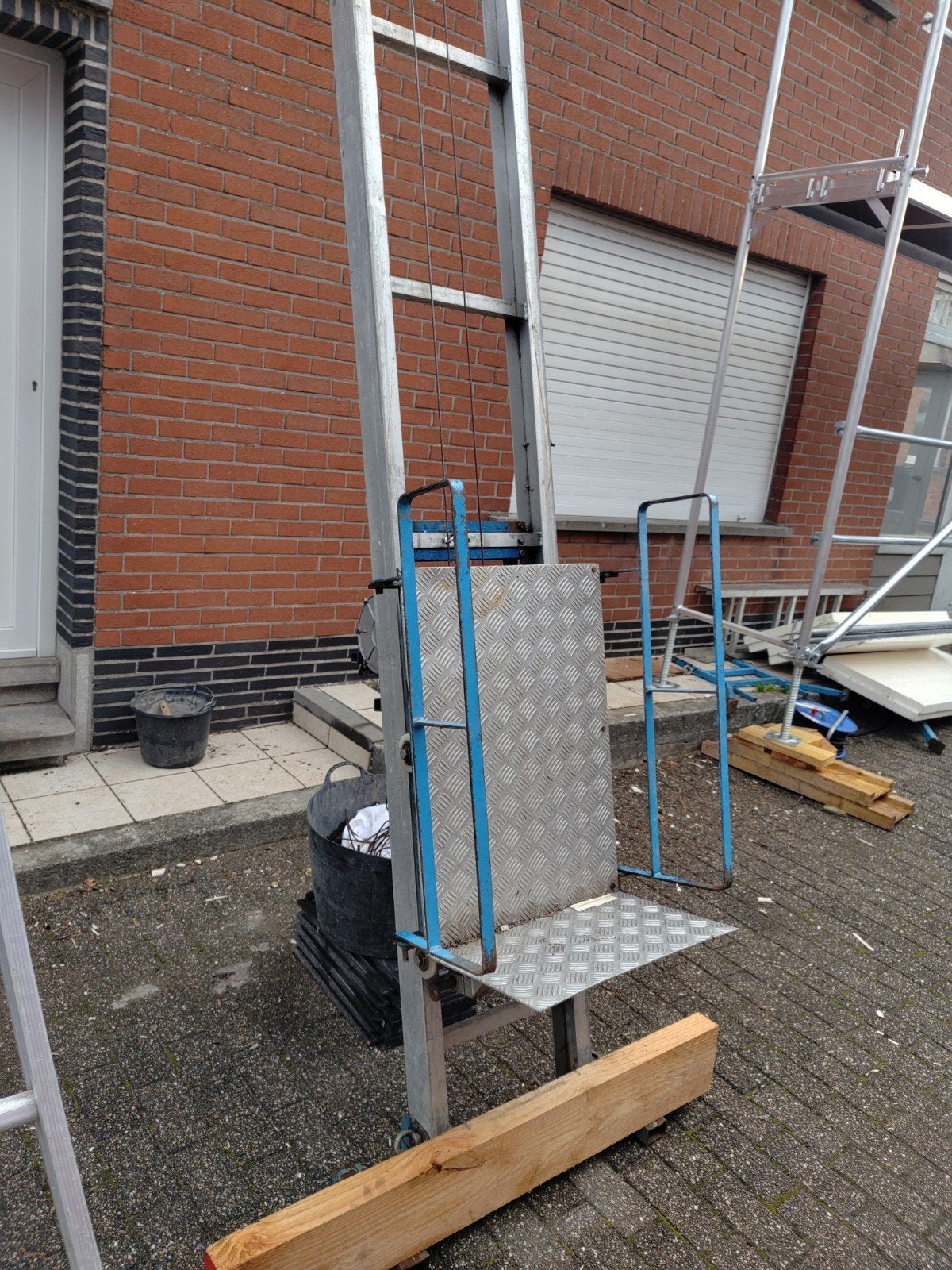 pannenlift, Ophalen, Gebruikt