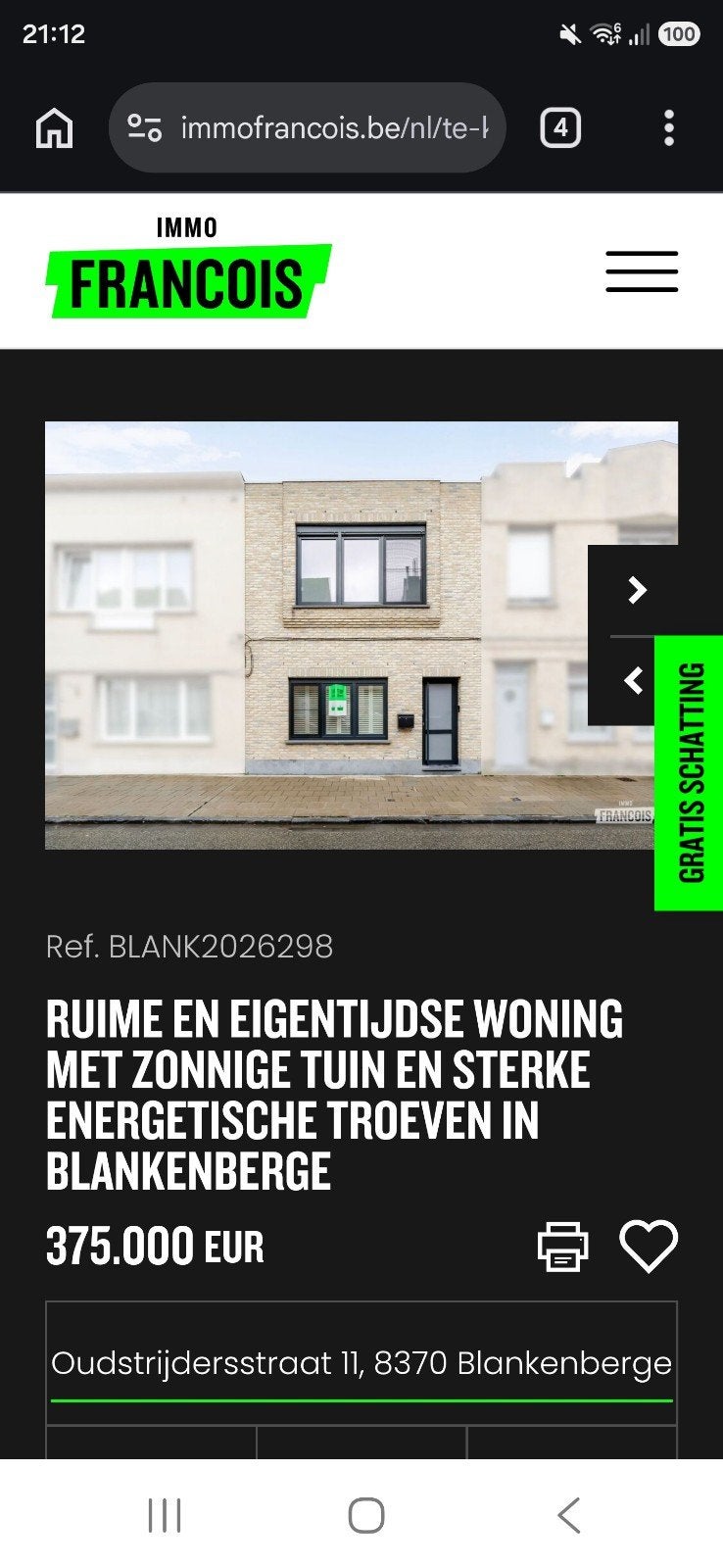 Dans un quartier calme et agréable de Blankenberge, vous tro, Maison 2 façades, Province de Flandre-Occidentale, Blankenberge