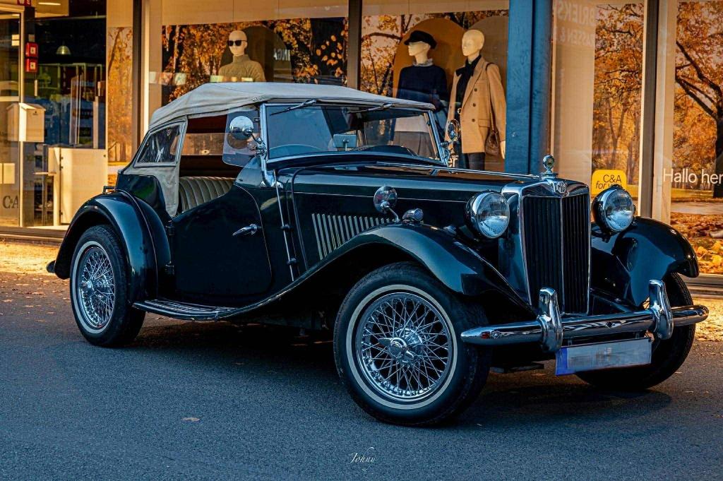 oltimer MG TD 1953, Auto's, MG, Particulier, TD, Benzine, Cabriolet, 2 deurs, Handgeschakeld, Groen, Beige, Leder, Ophalen