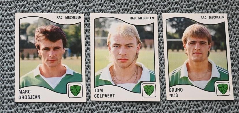 Panini Football 90 / RC Mechelen / 3 stickers, Verzamelen, Verzenden, Zo goed als nieuw, Poster, Plaatje of Sticker
