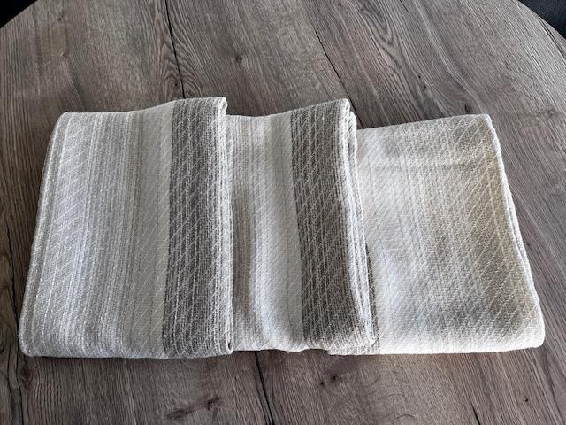 Overgordijnen / draperieën ( 3 stuks ), Huis en Inrichting, Stoffering | Gordijnen en Lamellen, Bruin, 100 tot 150 cm, 100 tot 150 cm