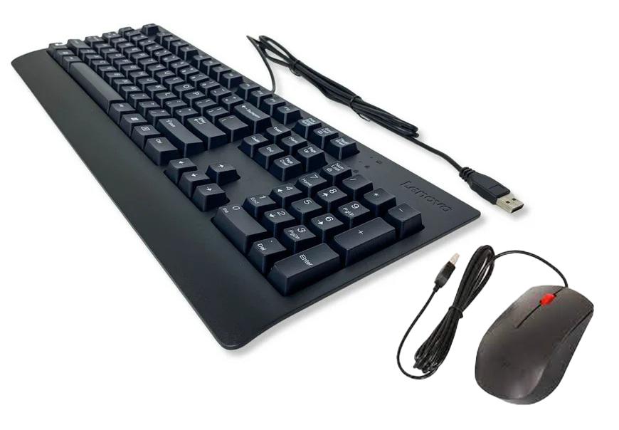 *NIEUW* Lenovo USB Keyboard - Mouse SET Black AZERTY NEW