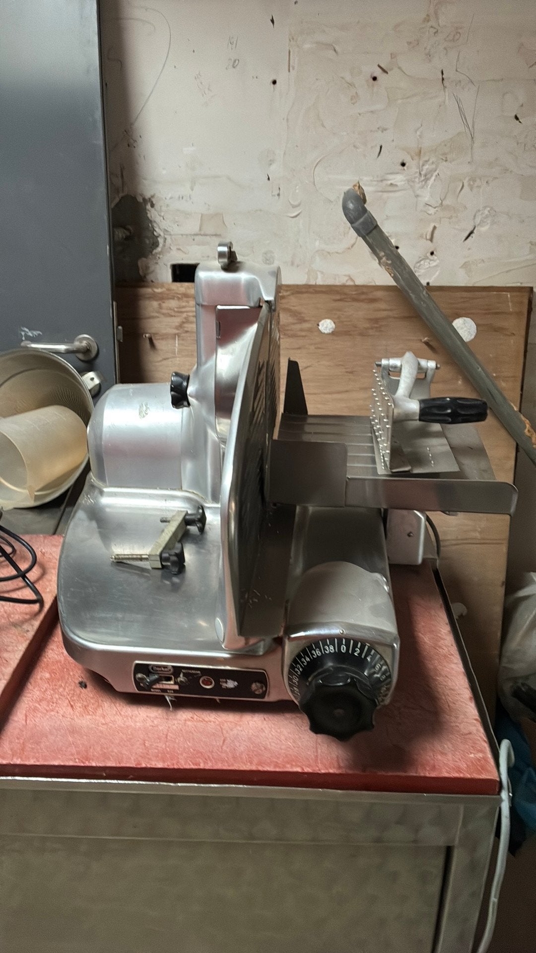 Snijmachine, Ophalen