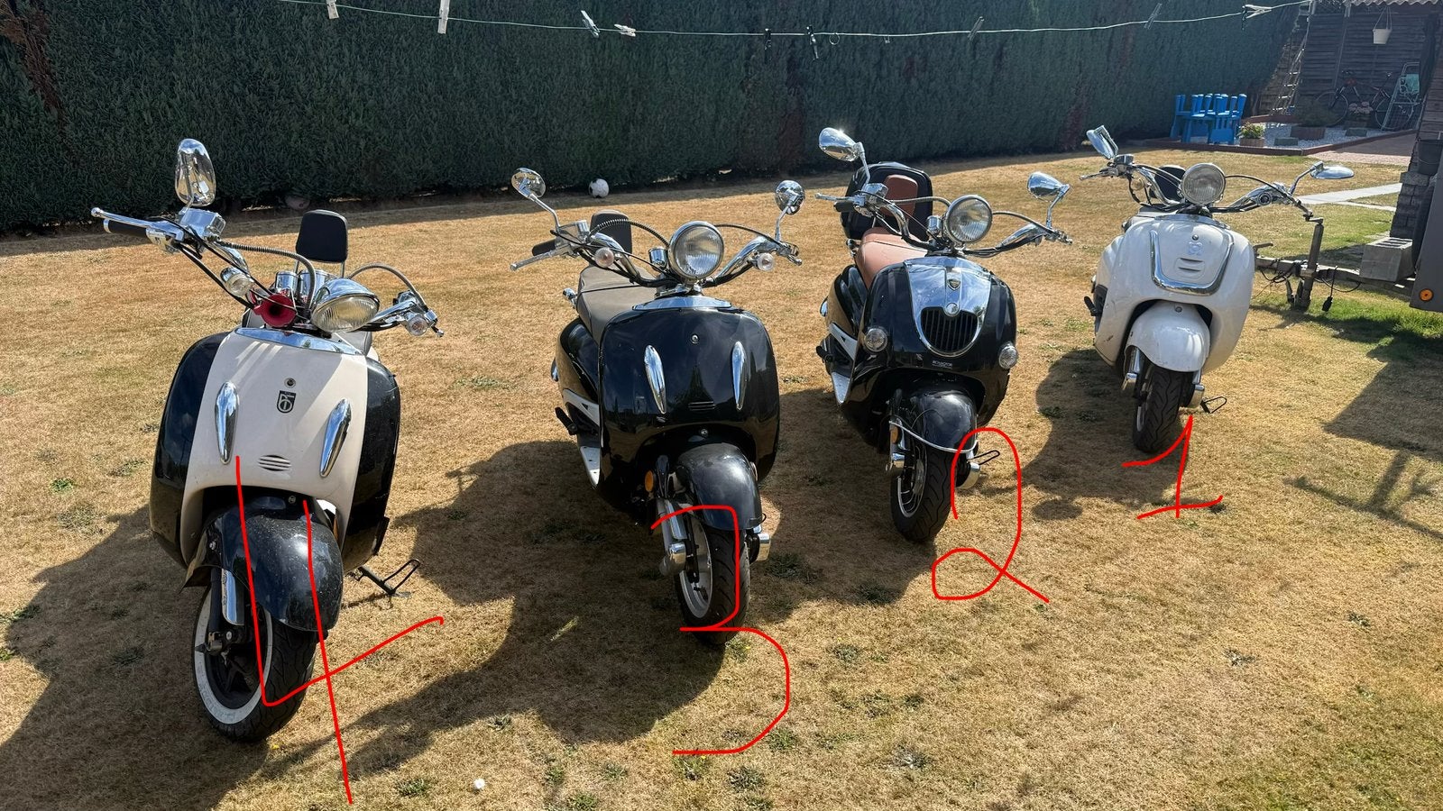 4x Retro scooters voor onderdelen, Ophalen, Zo goed als nieuw