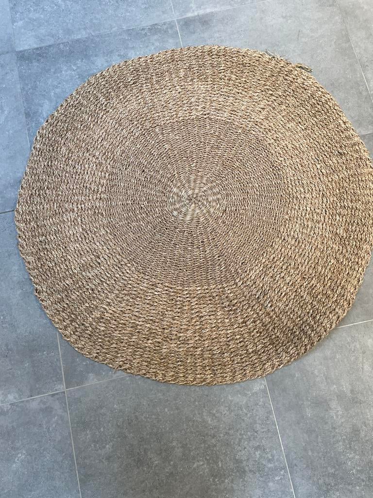 Tapis rond en cordes naturelles, Enlèvement, Comme neuf