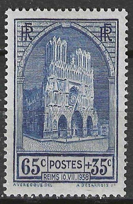 Frankrijk 1938 - Yvert 399 - Kathedraal van Reims (PF), Verzenden, Postfris