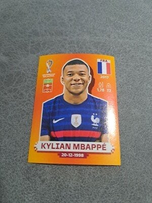 KYLIAN MBAPPE Sticker Panini FIFA Wereldbeker QATAR 2022, Ophalen of Verzenden