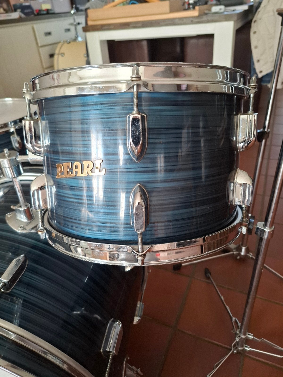 70's vintage Pearl president drumstel + originele hardware, Muziek en Instrumenten, Ophalen, Zo goed als nieuw, Drums of Percussie