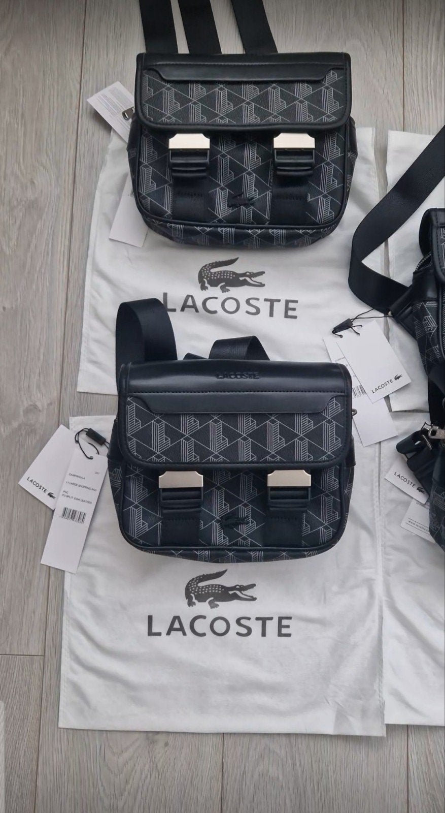 sacoche lacoste, Neuf, Autres marques, Cuir, Noir