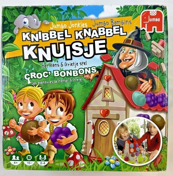 Jumbo Knibbel knabbel knuisje: het Hans en Grietje bordspel, Hobby en Vrije tijd, Gezelschapsspellen | Bordspellen, Een of twee spelers