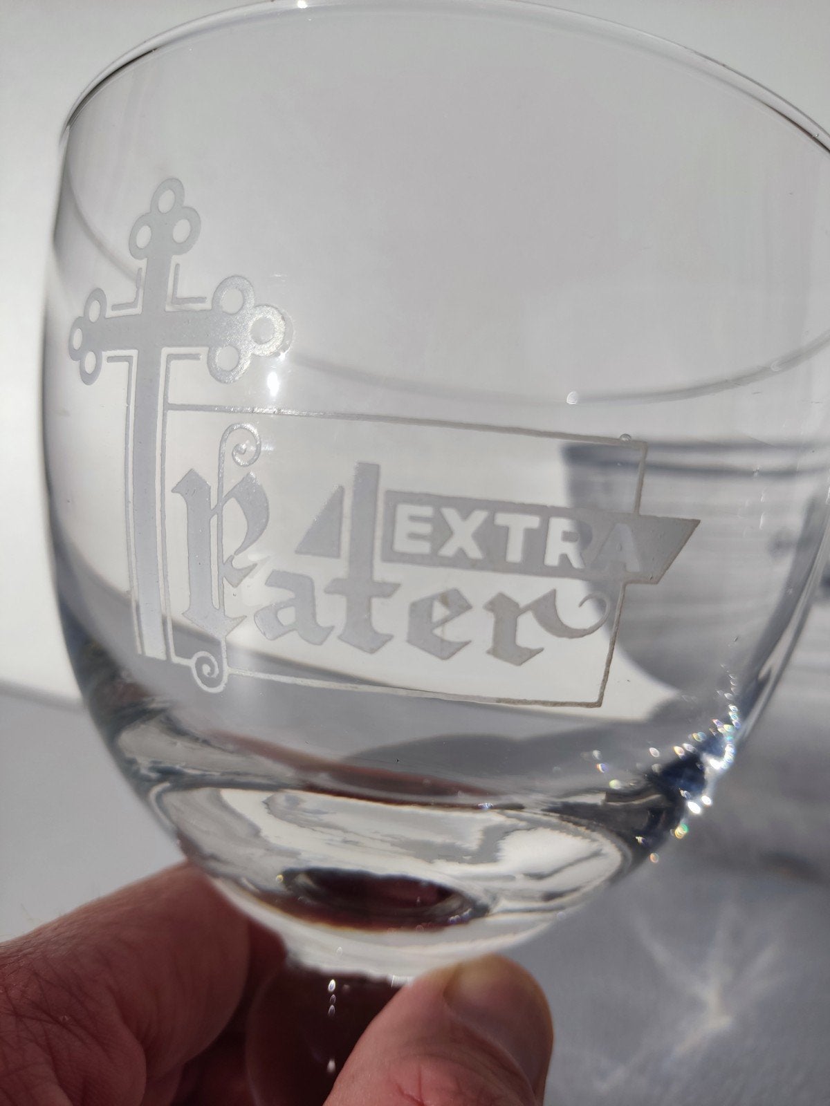 Set de 2 anciens verres à bière Extra Pater - Lust Brewery, Enlèvement, Comme neuf, Verre à bière