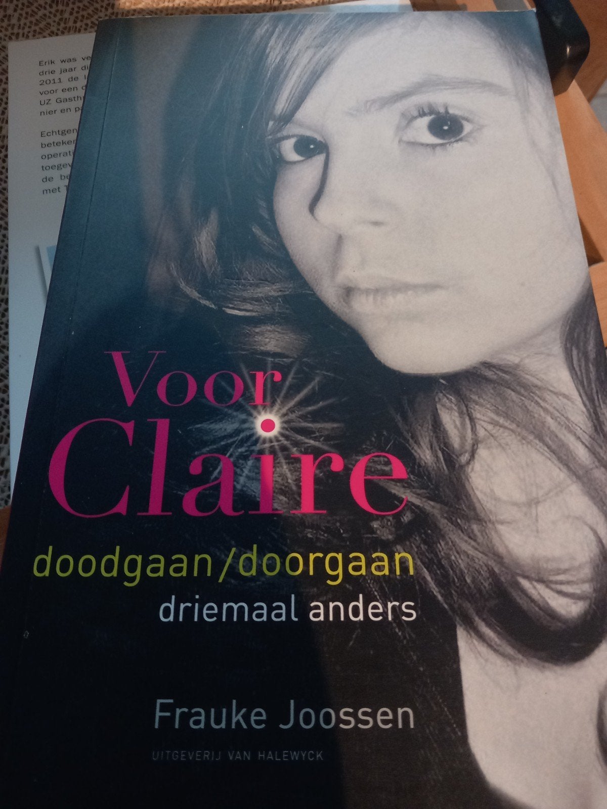 Frauke Joossen - Voor Claire, Boeken, Overige Boeken, Ophalen of Verzenden, Frauke Joossen