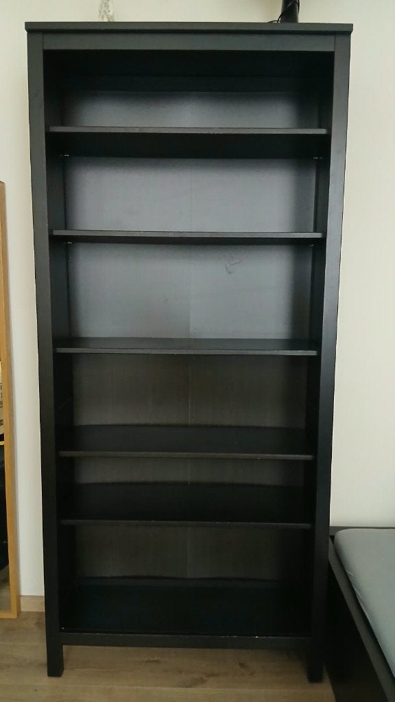 Bibliothèque IKEA noire, 25 à 50 cm, Utilisé, 50 à 100 cm, 150 à 200 cm
