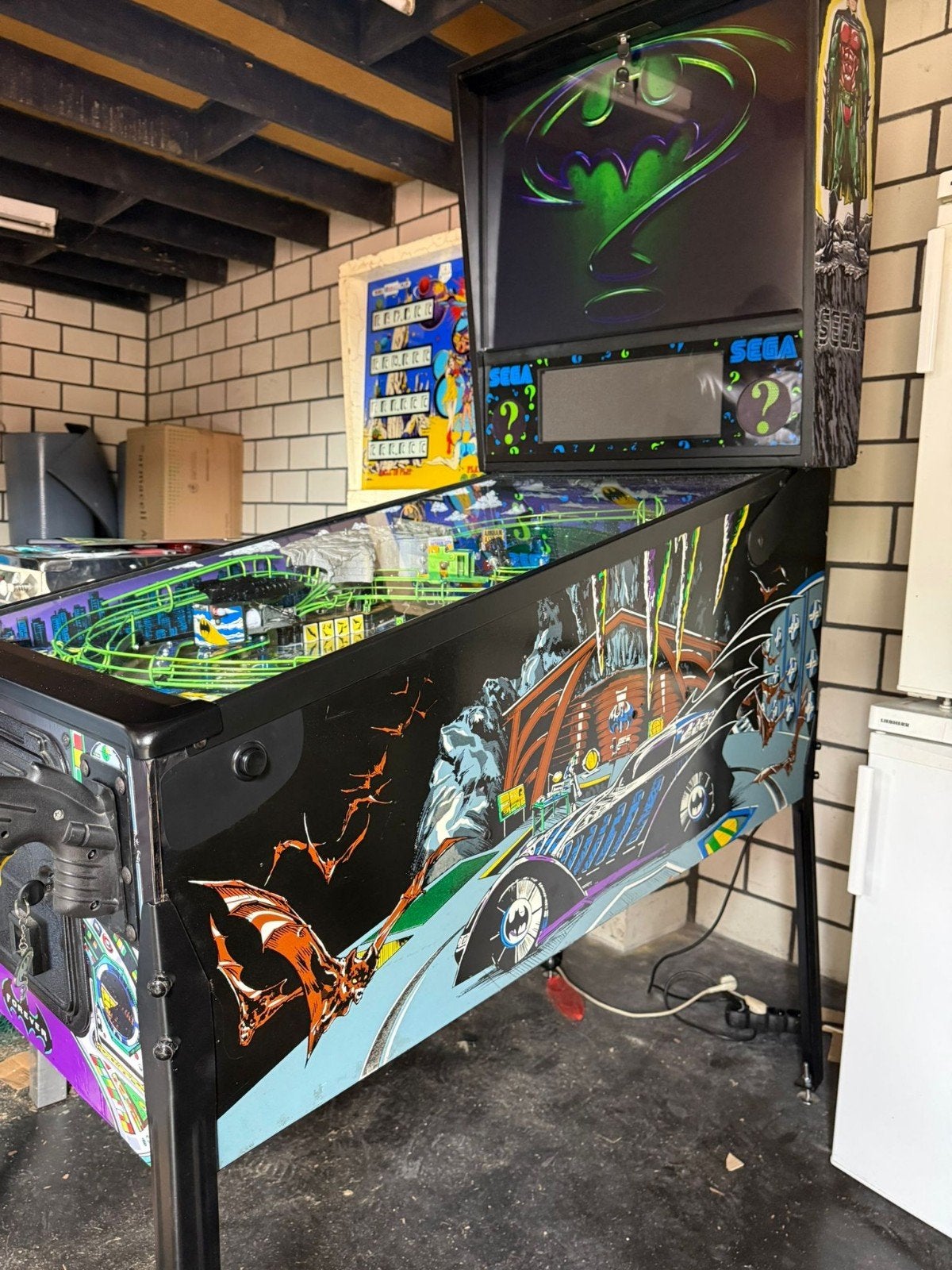 Le flipper Batman Forever a été révisé., Collections, Machines | Flipper (jeu), Enlèvement, Flipper (jeu)