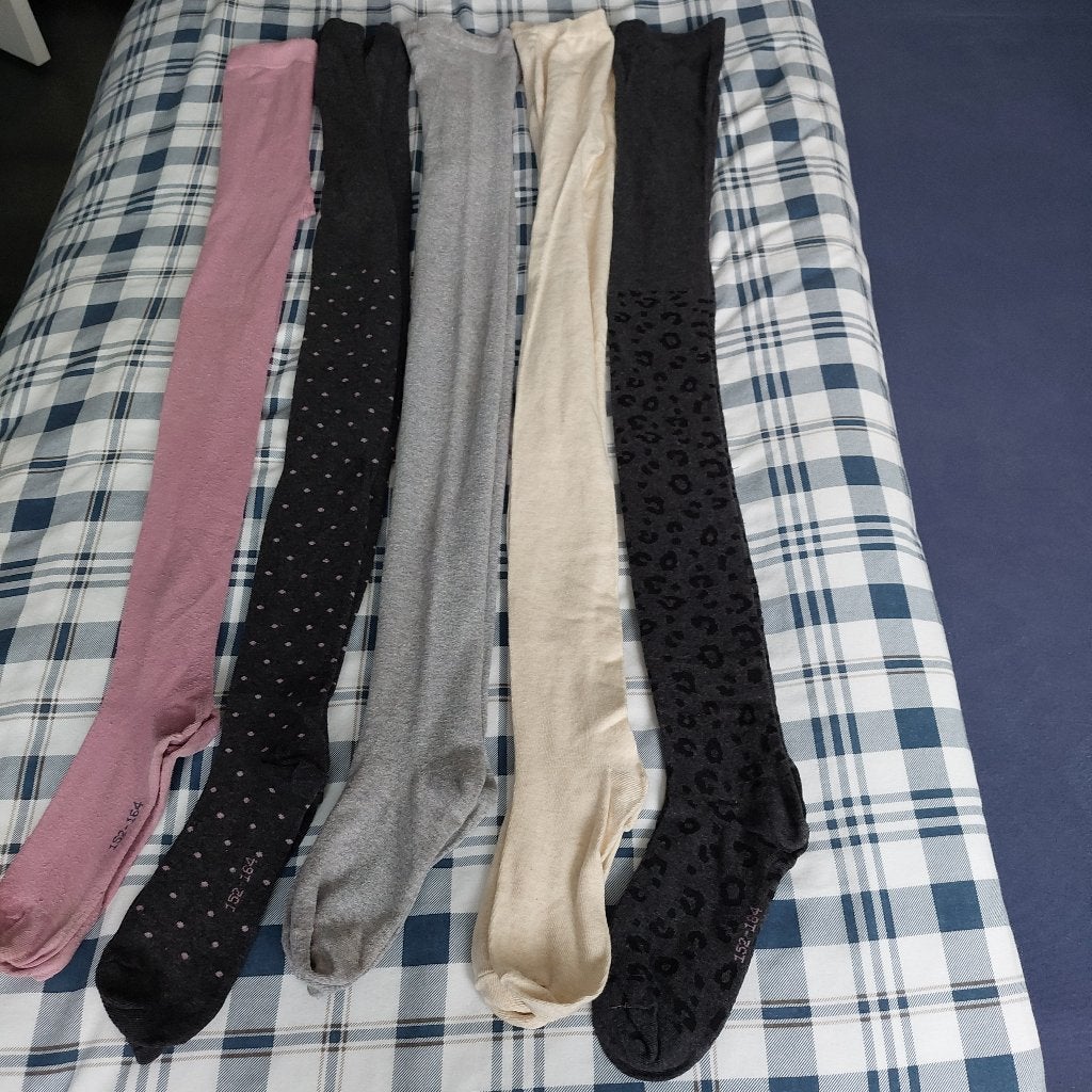Lot van 5 broekkousen mt 152/12j, Kinderen en Baby's, Ophalen of Verzenden, Zo goed als nieuw, Meisje, Broek