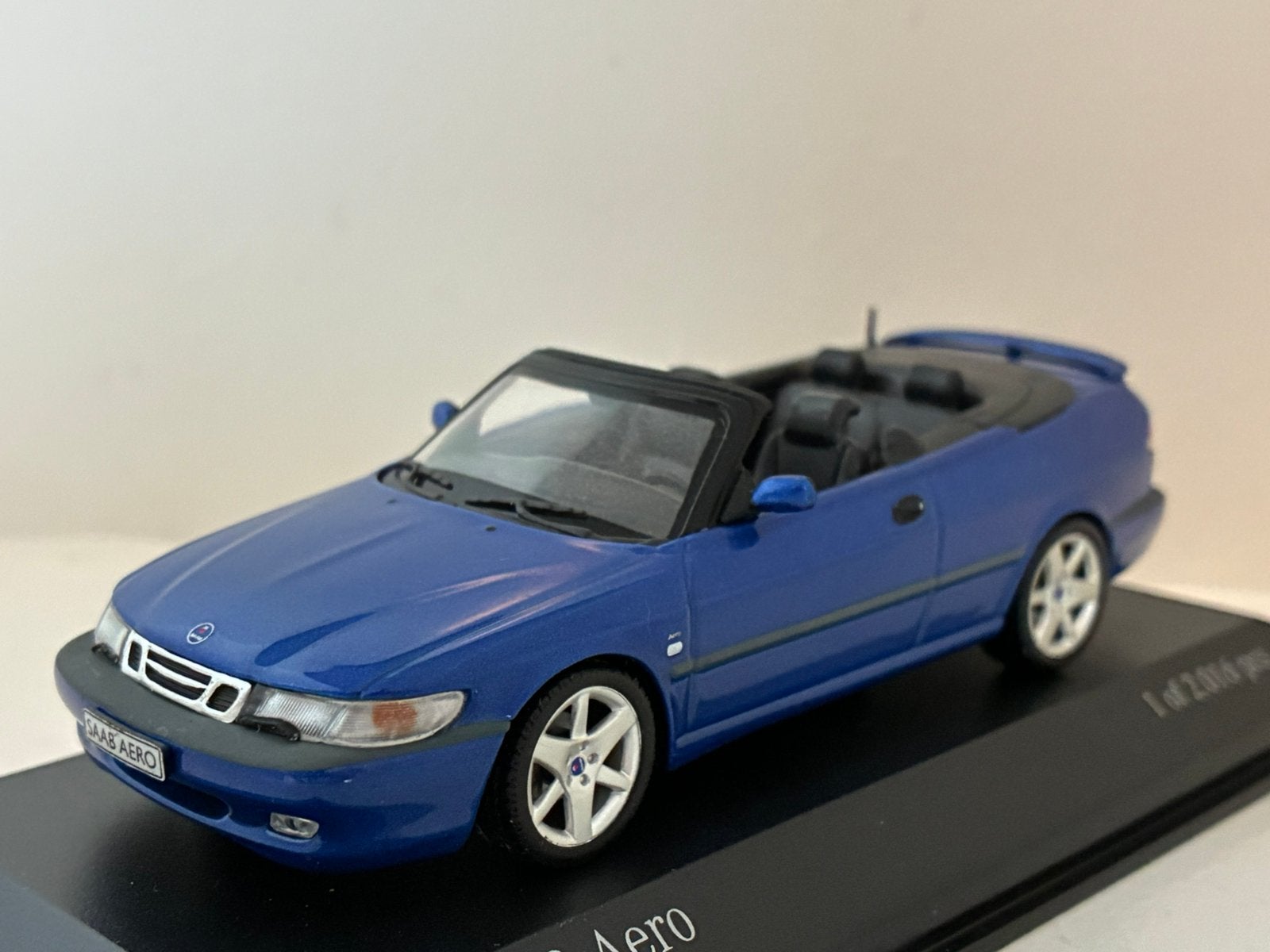 Saab 9-3 Cabrio Aero 2001 Minichamps, Hobby en Vrije tijd, Ophalen of Verzenden, Zo goed als nieuw, MiniChamps