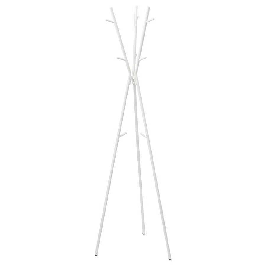 Porte-manteau blanc IKEA, Maison & Meubles, Enlèvement, Comme neuf, Portemanteau sur pied