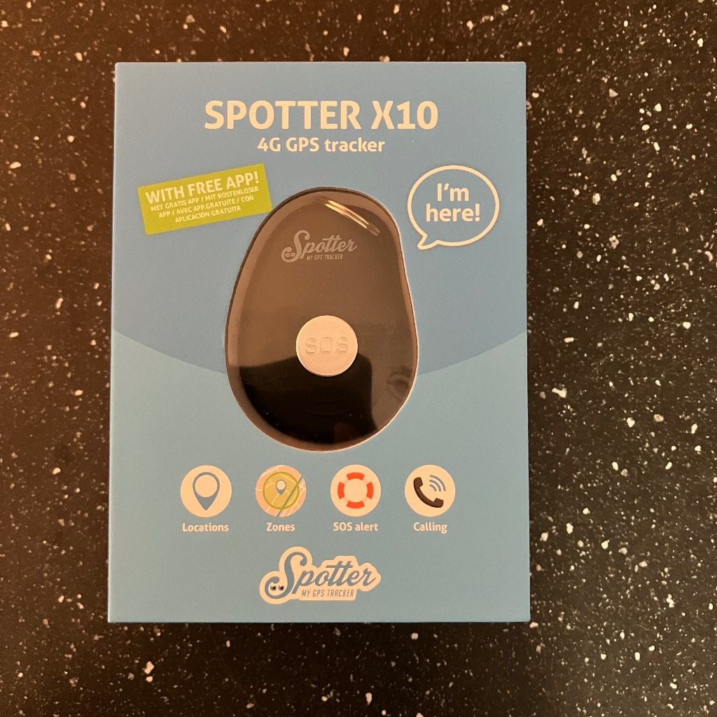 Dementie Tracker - Spotter X10 – GPS - Ondersteuning, Télécoms, Objets connectés accessoires, Comme neuf, Enlèvement ou Envoi